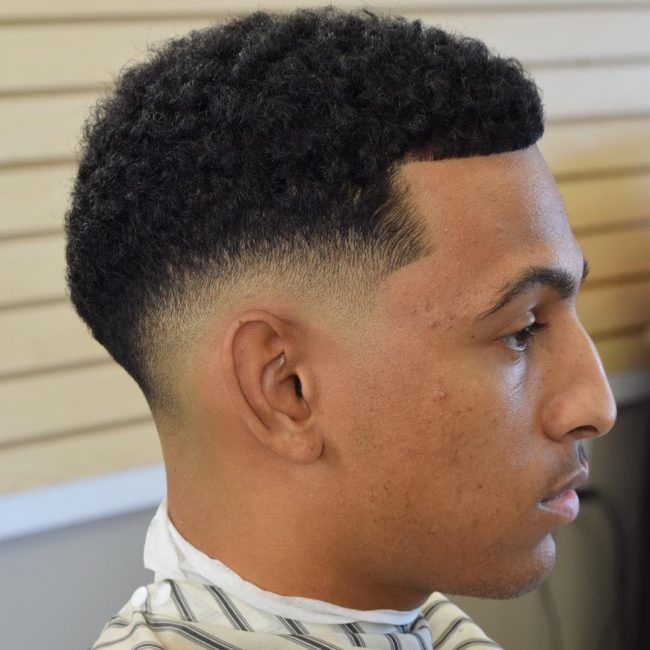 Taper Fade Haircut Black Men